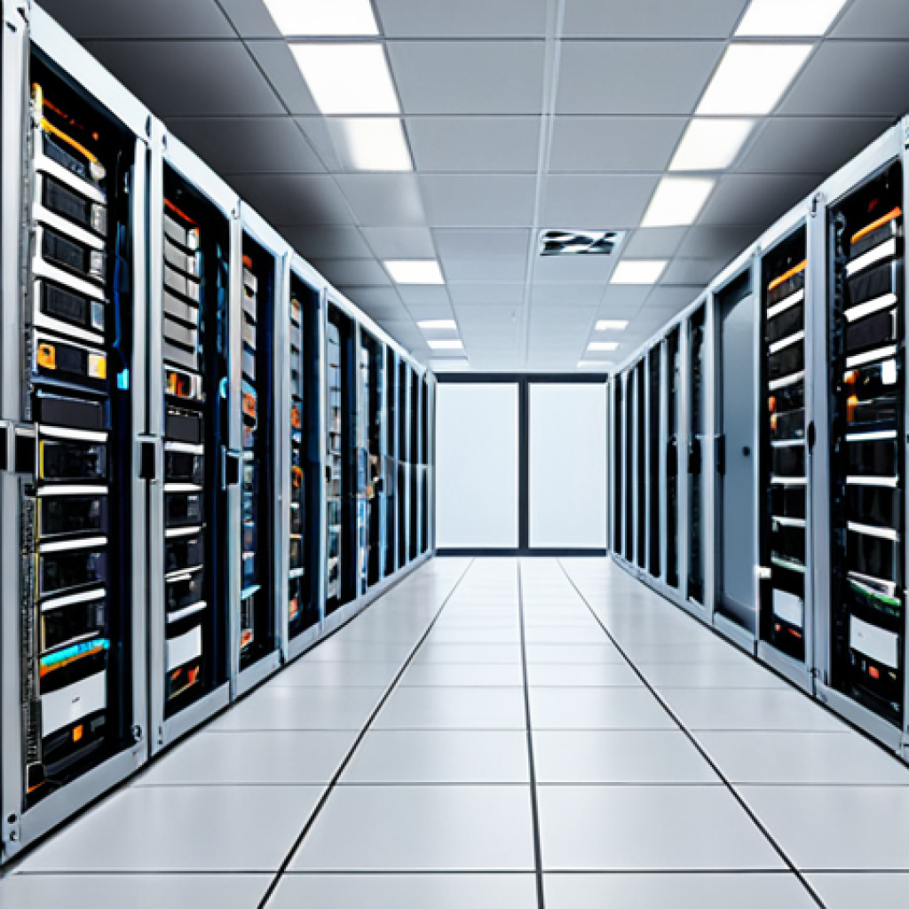가상화 및 컨테이너 기술 - Virtualization Concept**

A modern data center with servers, visualized as multiple virtual machines...