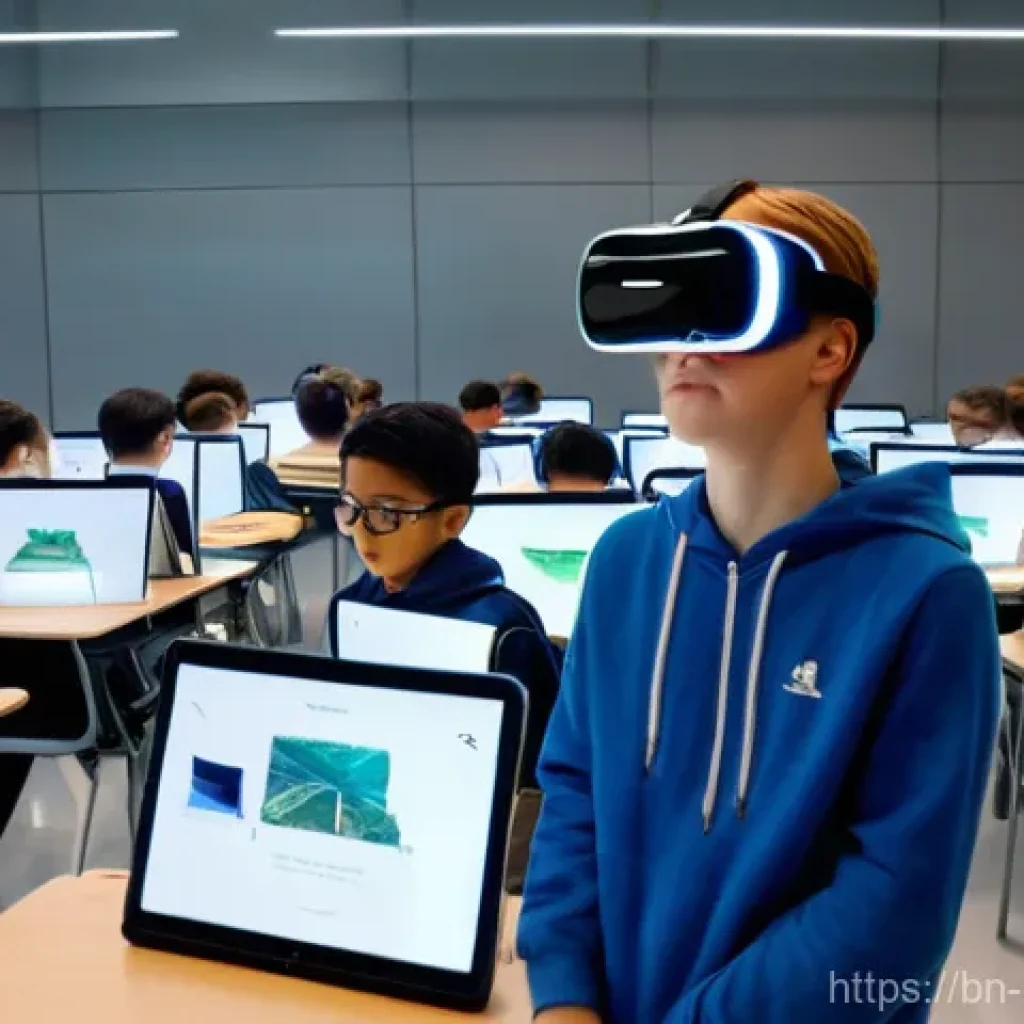 5G 네트워크 기술 - **Prompt 1: Immersive 5G Education Experience**
    "A vibrant, modern classroom bathed in natural l...